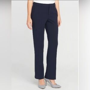 Old Navy Mid-Rise Harper Full-Length Women's Navy Blue Pants Size 12 R